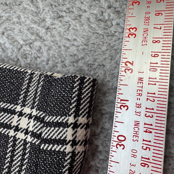 Paisley Gray Mens Plaid Slim Fit Dress Pants Trousers Size 40x32 Black Cream - Picture 3 of 8